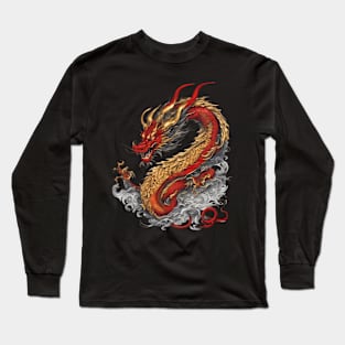 Dragon Drawing Long Sleeve T-Shirt